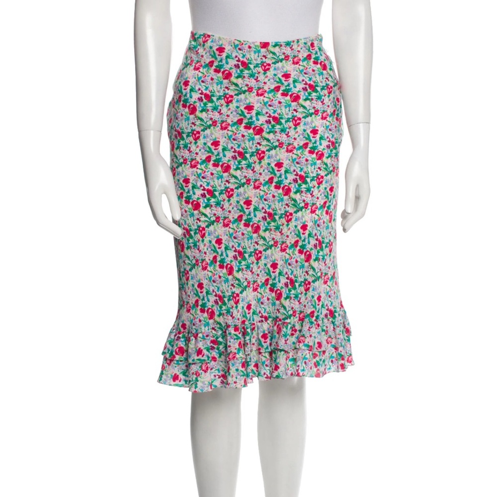 Ralph Lauren Silk Midi Skirt